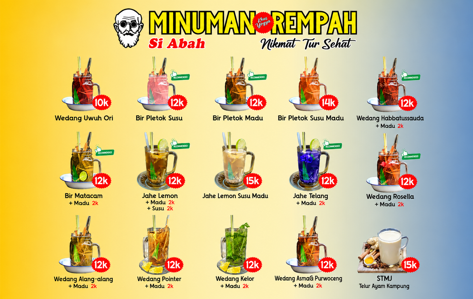 Menu Lengkap Rempah Abah